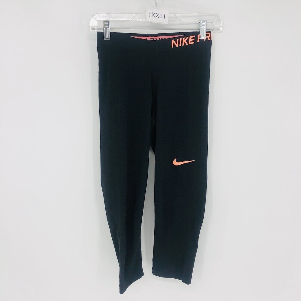 Nike Pro Dri-Fit Women’s Black Training Running Tights Activewear Pants Size S